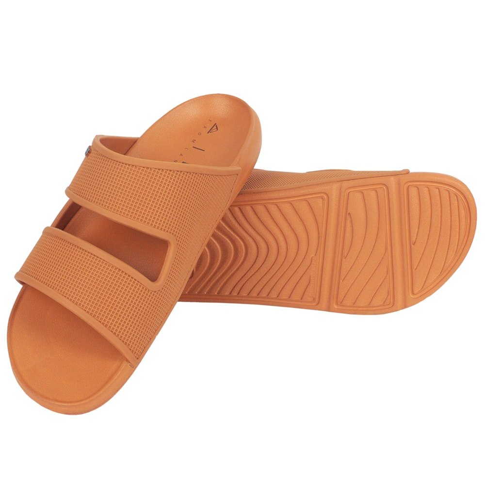 Chinelo Reef Slide On Oasis Double Caramel Marrom 3