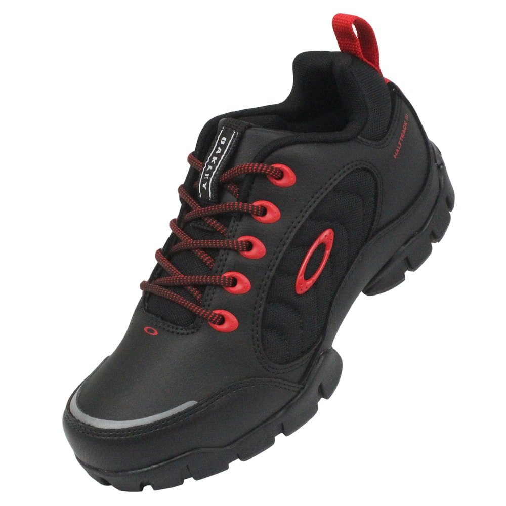Tênis Oakley Halftrack Low III Black Red Preto 4