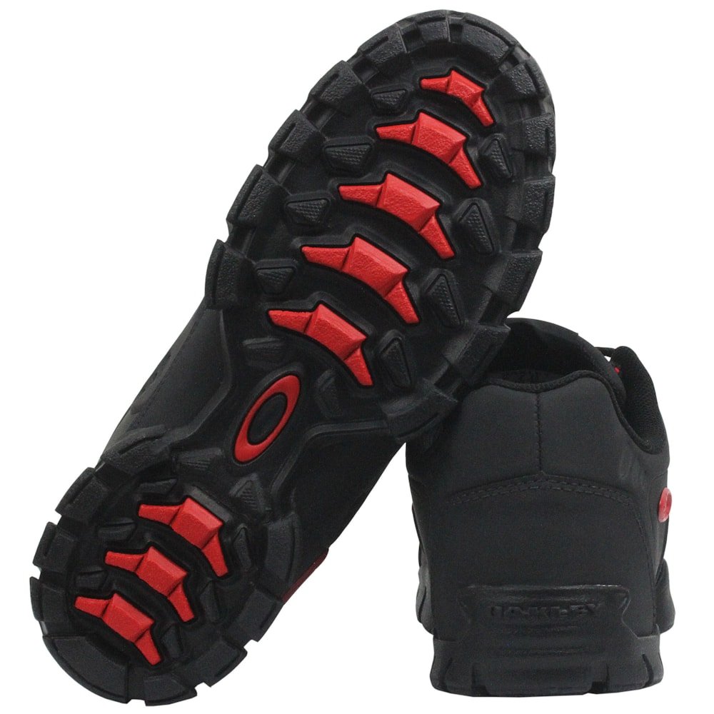 Tênis Oakley Sterrn Black Red Preto 4