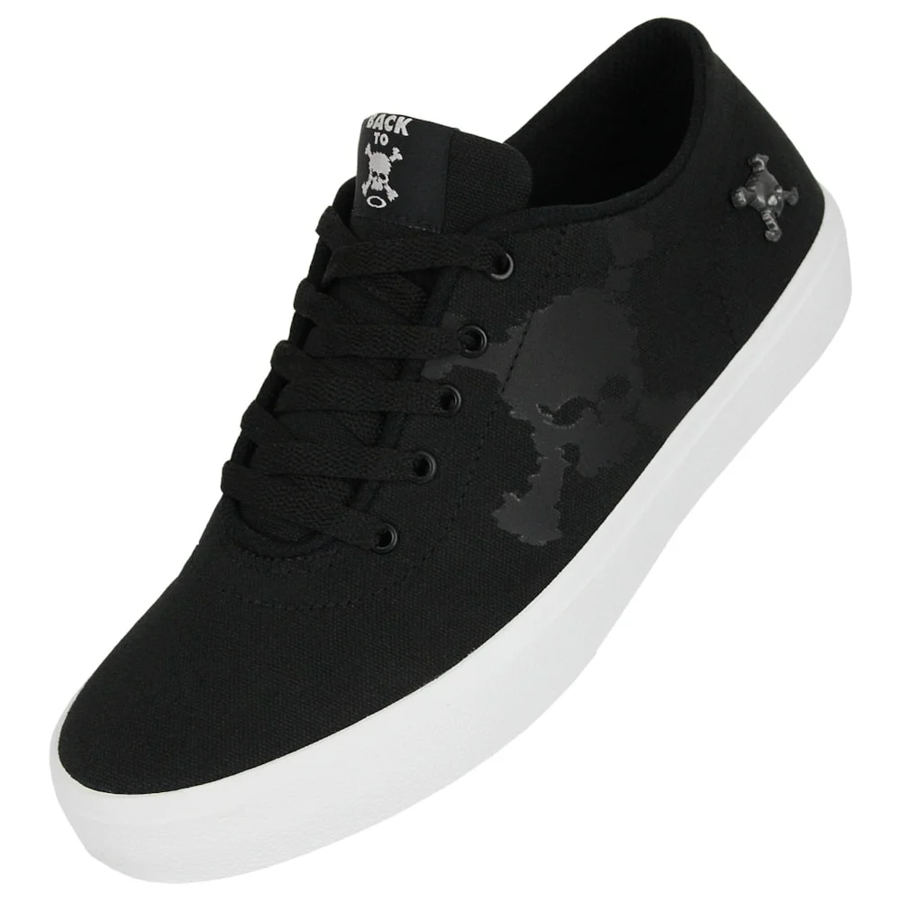 Tênis Oakley Flint Back To Skull Jet Black Preto 4