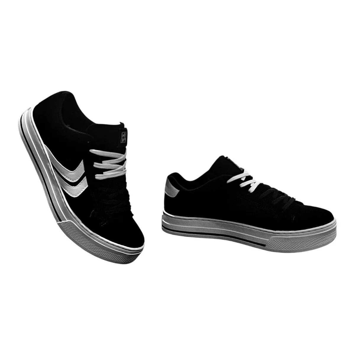 Tênis Casual Via Marte 027-025-02 Feminino Preto/Branco 4