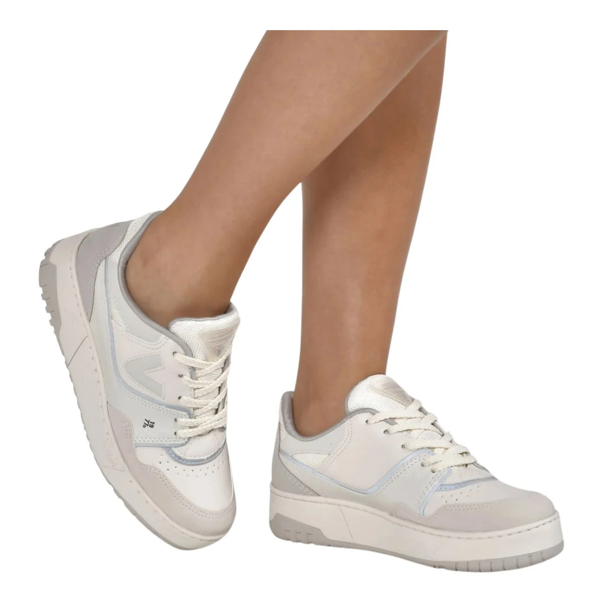 Tênis Casual Via Marte 042-022-18 Feminino Bege/Marfim 4
