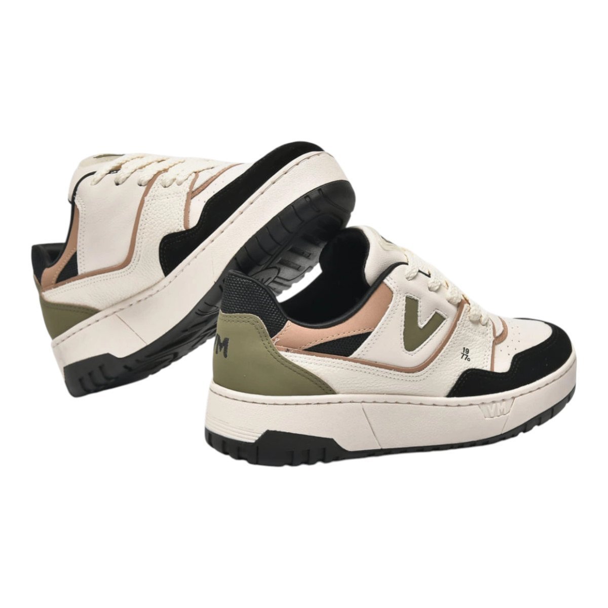 Tênis Casual Via Marte 042-026-20 Feminino Preto/Marfim 3