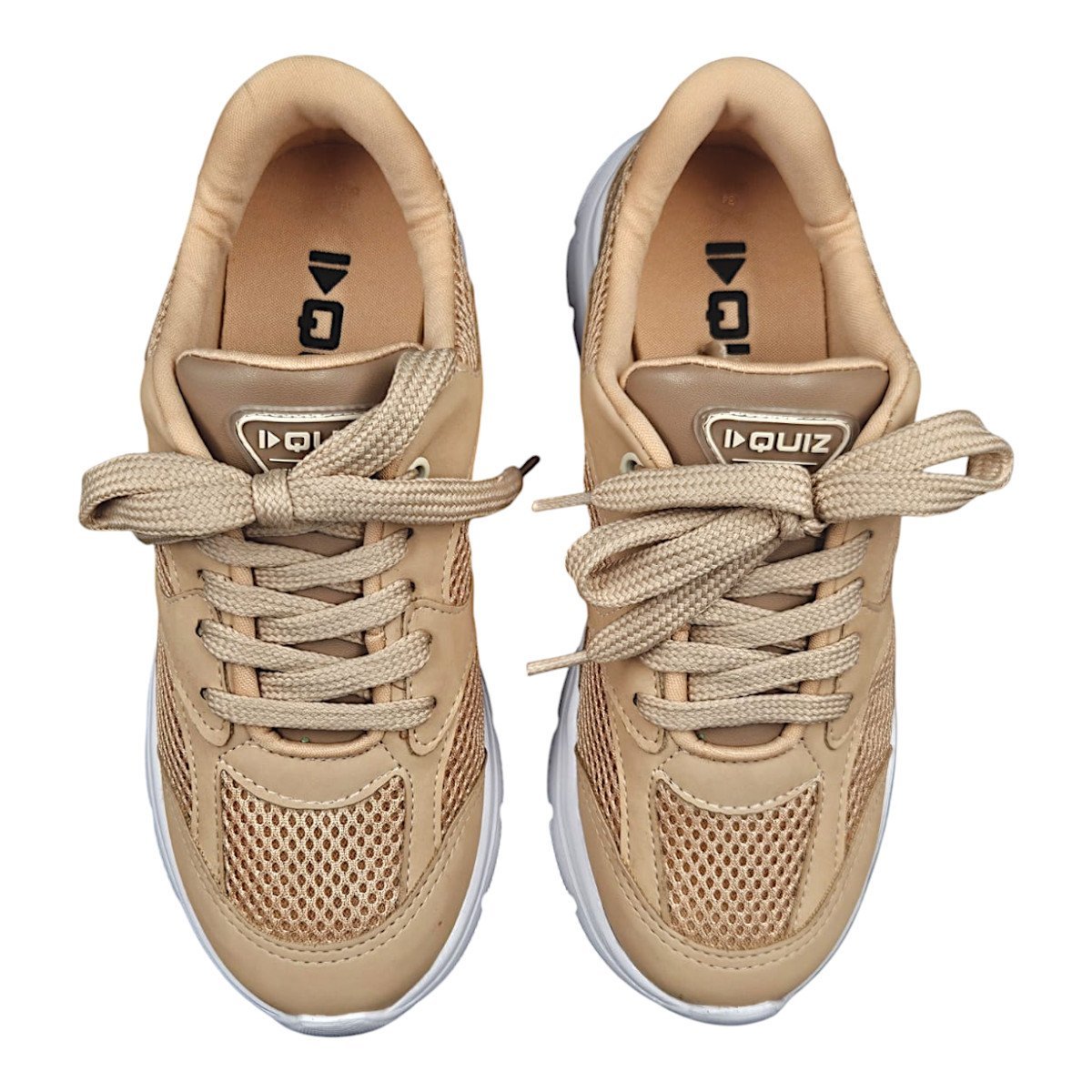 Tenis Quiz New Mestico Mash Feminino Bege 5