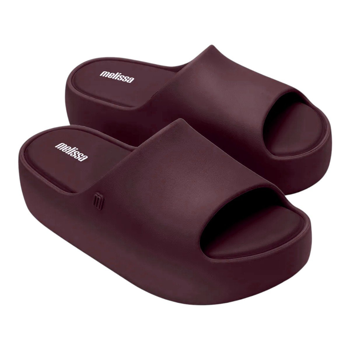 Chinelo Melissa Free Platform Slide Feminino Bordô 2