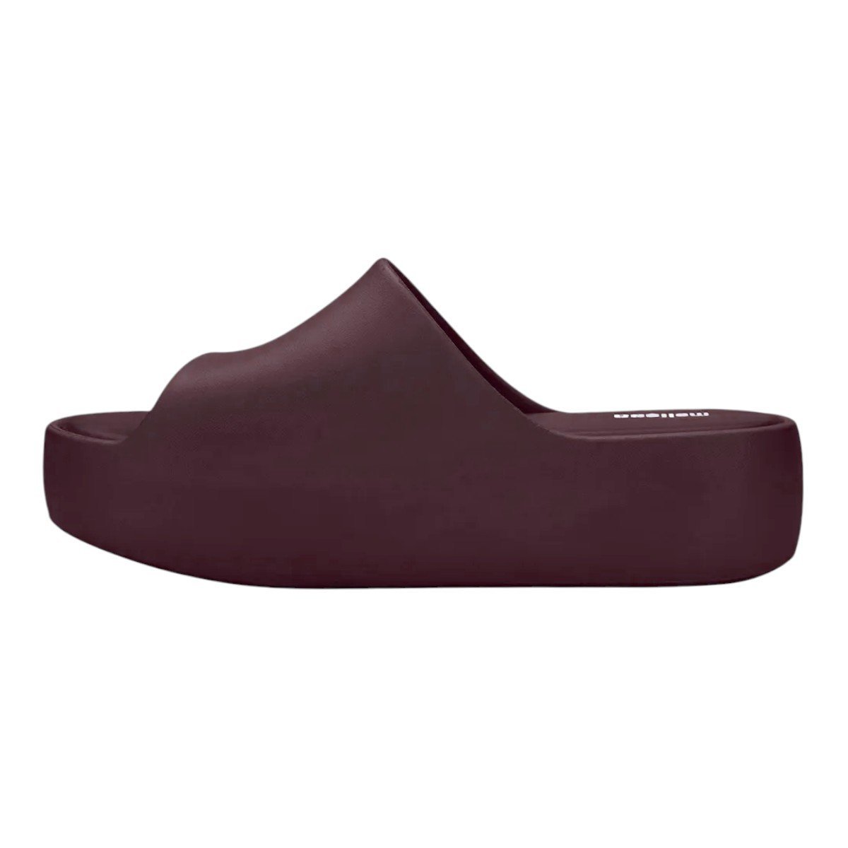 Chinelo Melissa Free Platform Slide Feminino Bordô 3