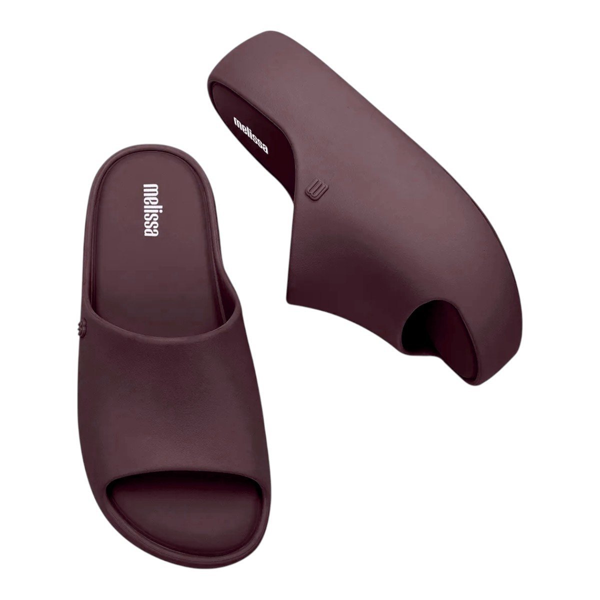 Chinelo Melissa Free Platform Slide Feminino Bordô 5
