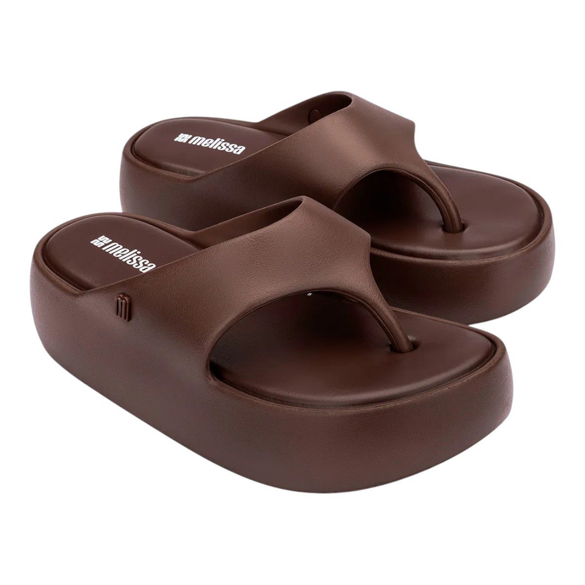 Chinelo Melissa Free Platform Thong Feminino Bronze 4