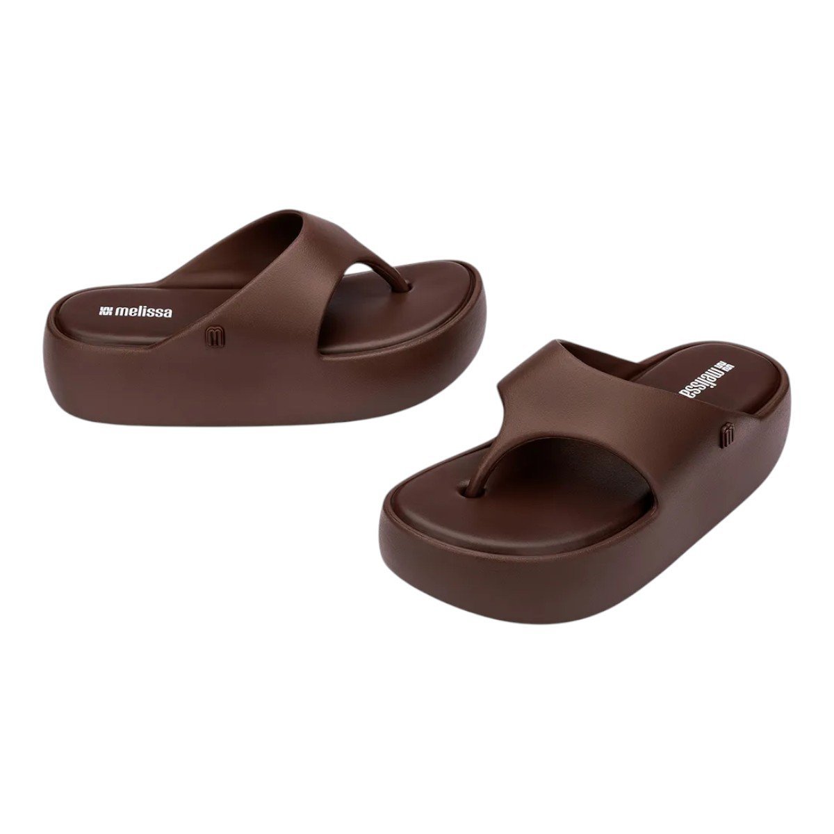 Chinelo Melissa Free Platform Thong Feminino Bronze 5