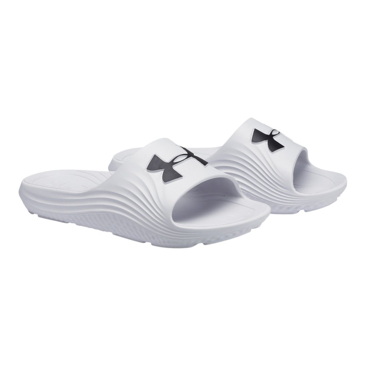 Chinelo Under Armour Core 2 Masculino Branco/Preto 4
