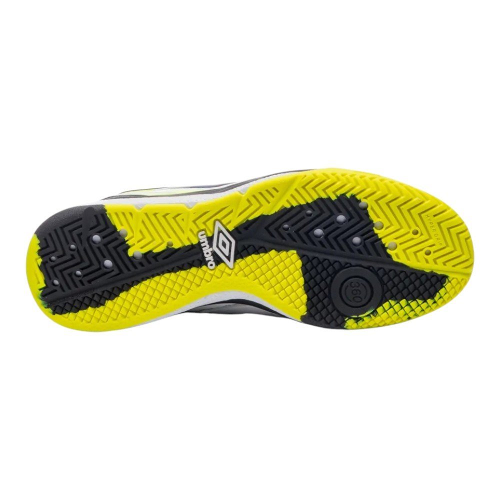 Chuteira Futsal Umbro Adamant Master Class Pro Bump Adulto Branco/Preto/Limão 6