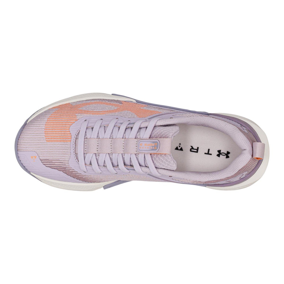 Tenis Under Armour Tribase Reps 3 Unissex Lilás/Laranja 3