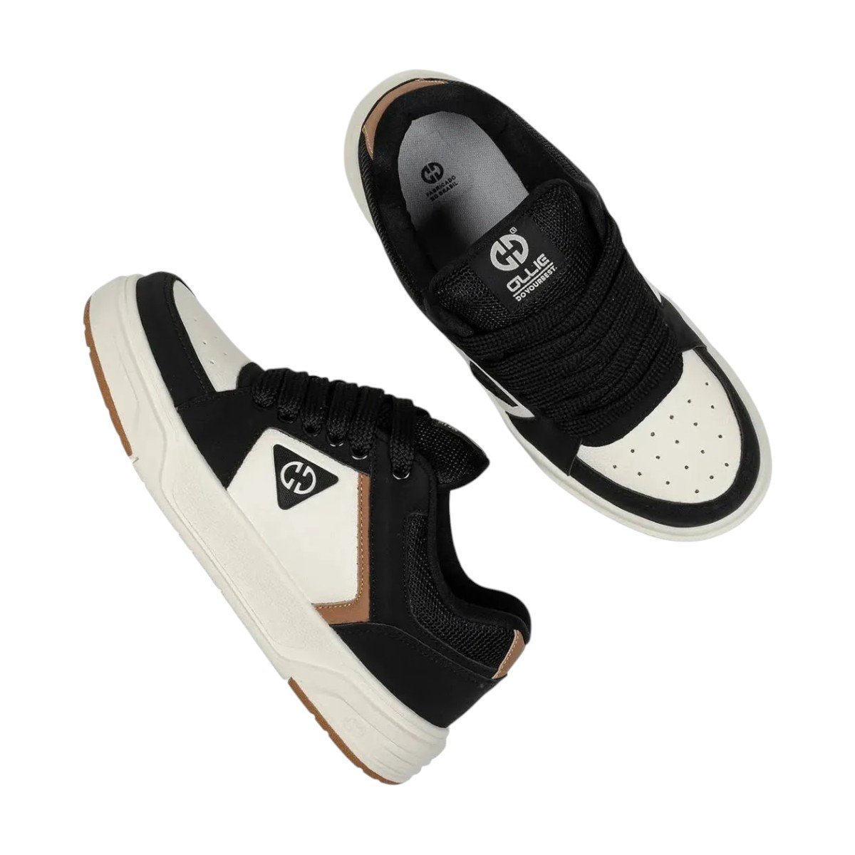 Tenis Ollie Volt 3 Infantil Bege/Preto 4
