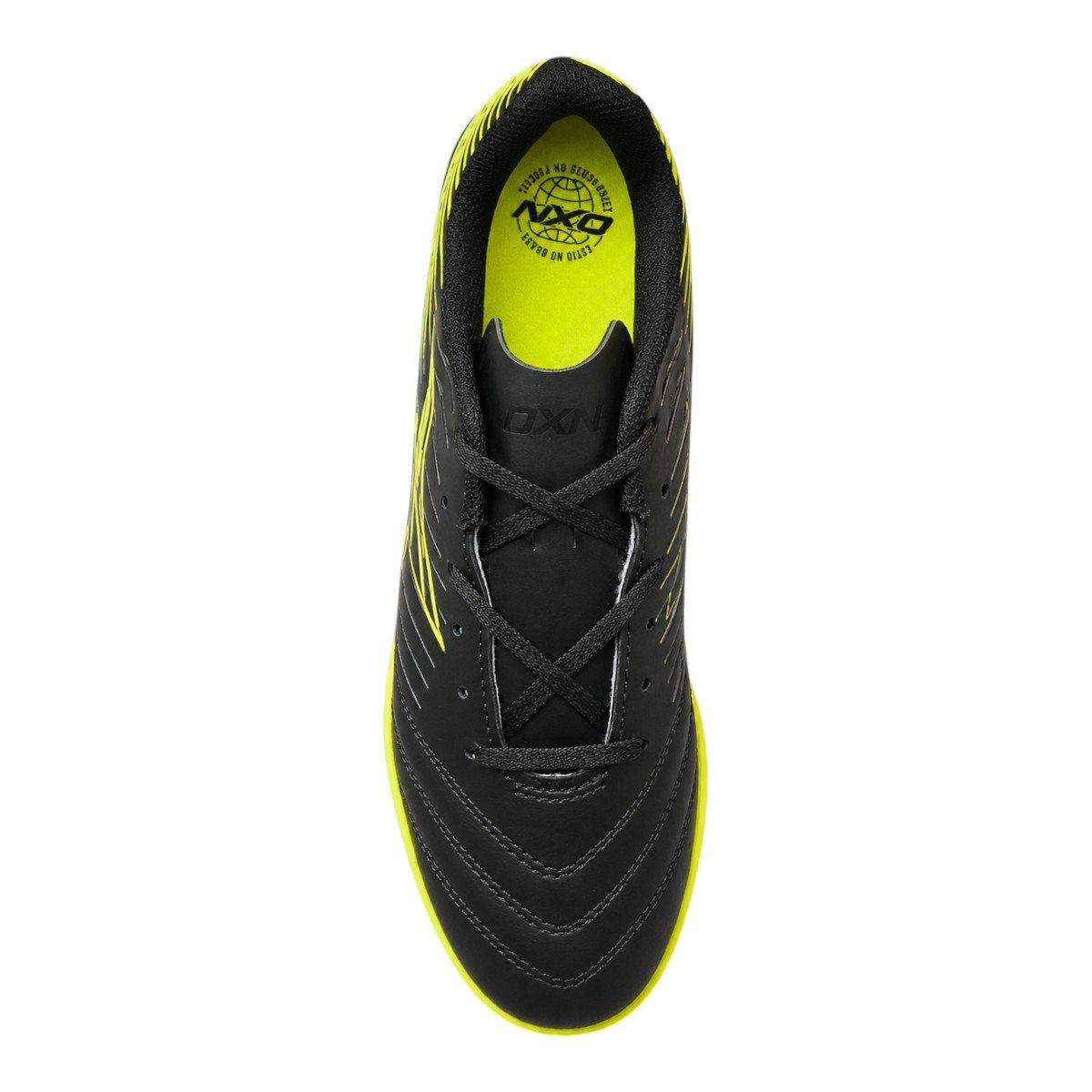 Chuteira Society Oxn Agilis 3 Pro Adulto Preto/Verde Lima 2