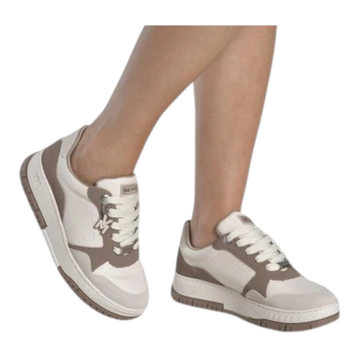 Tenis Casual Via Marte 219-015-04 Feminino Bege/Marfim 4