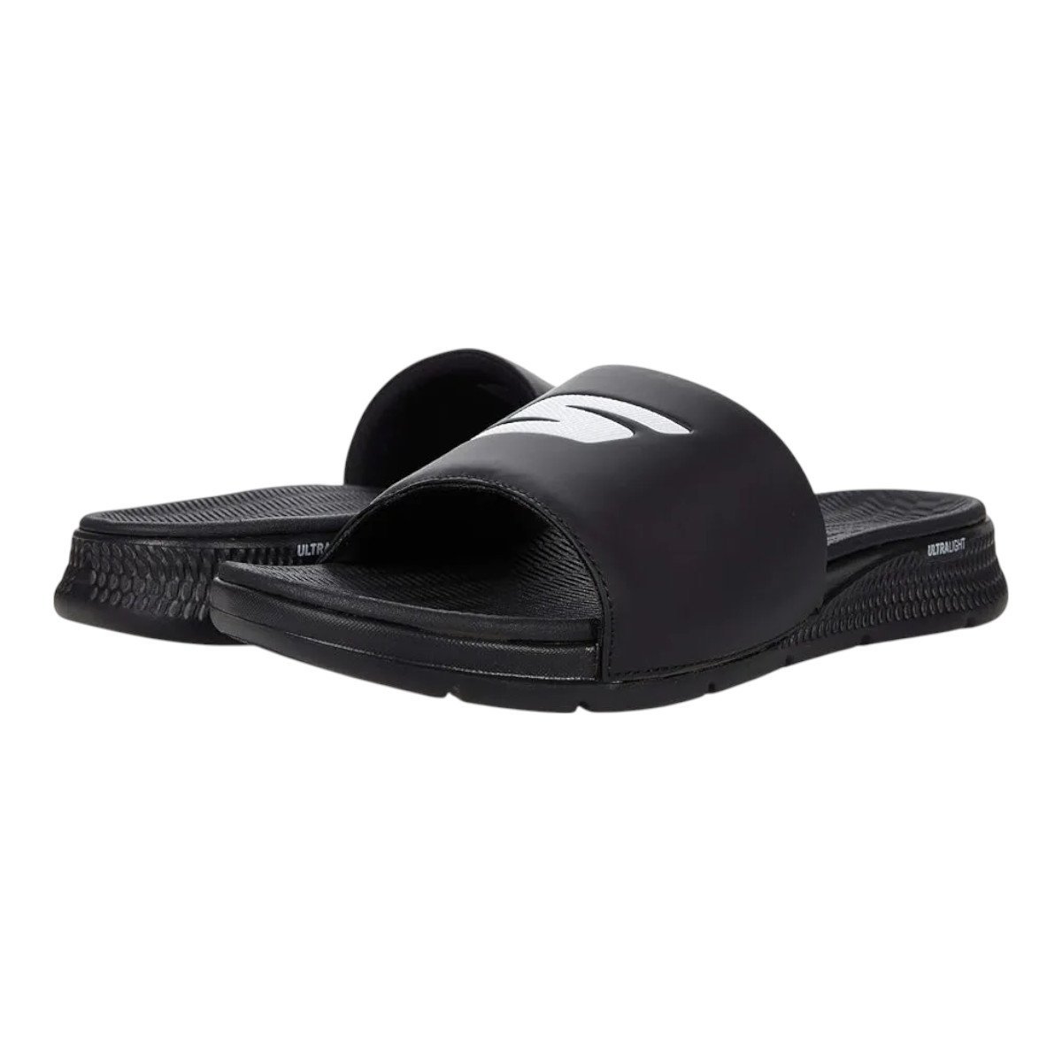 Chinelo Slide Skechers Go Consistent Masculino Preto/Branco 4