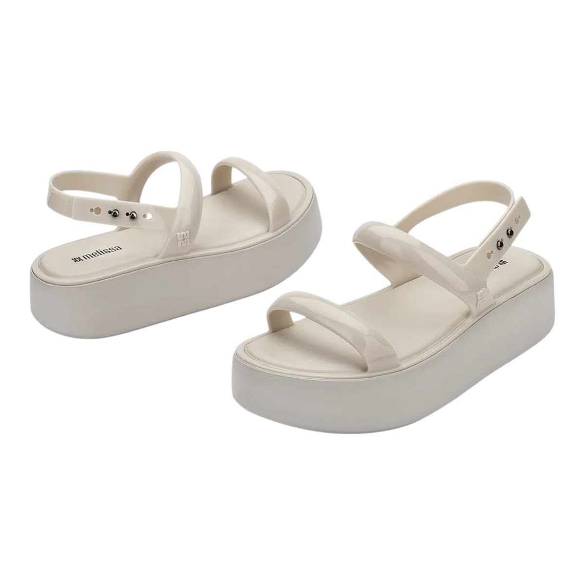 Sandalia Melissa Wave Platform Feminina Bege 4