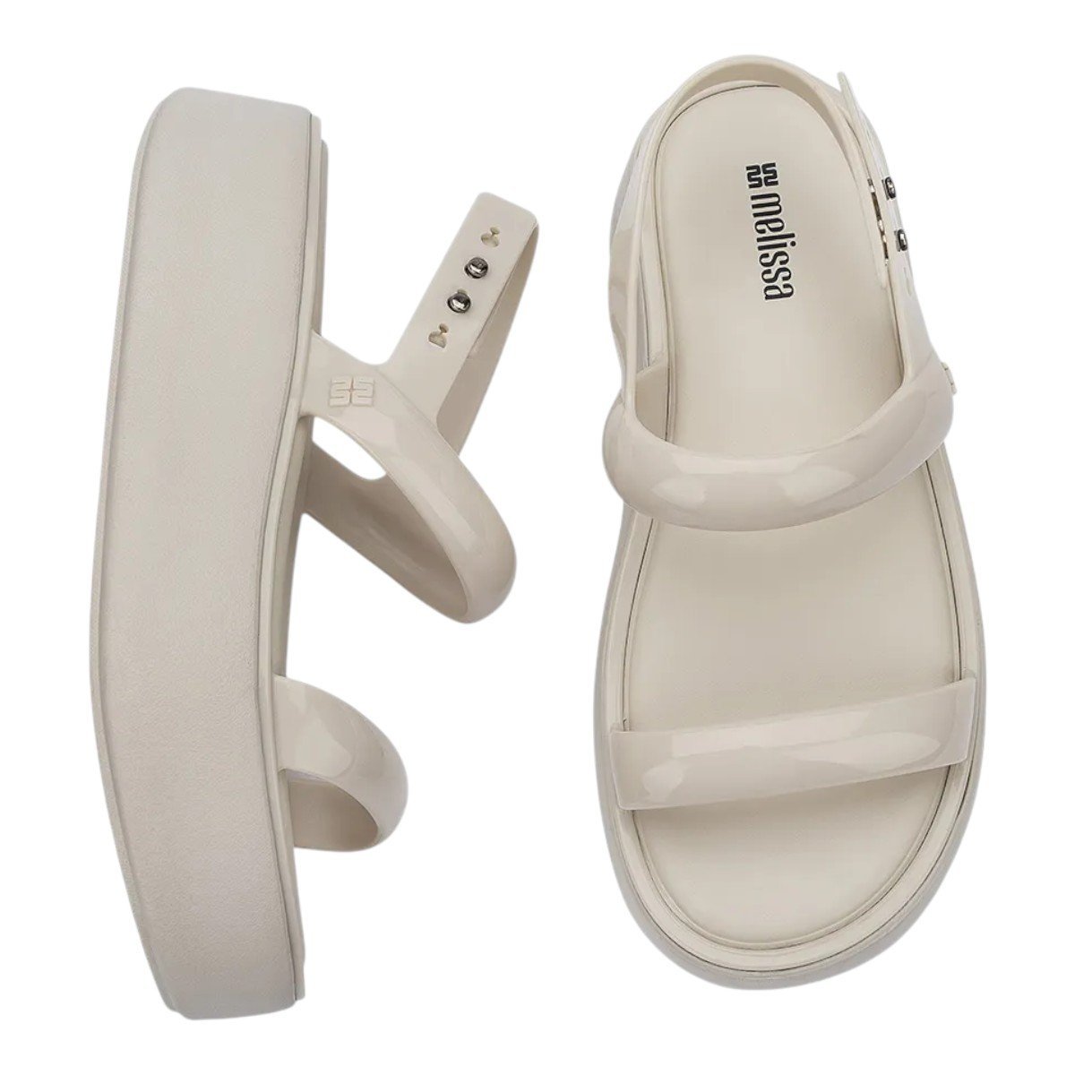 Sandalia Melissa Wave Platform Feminina Bege 5
