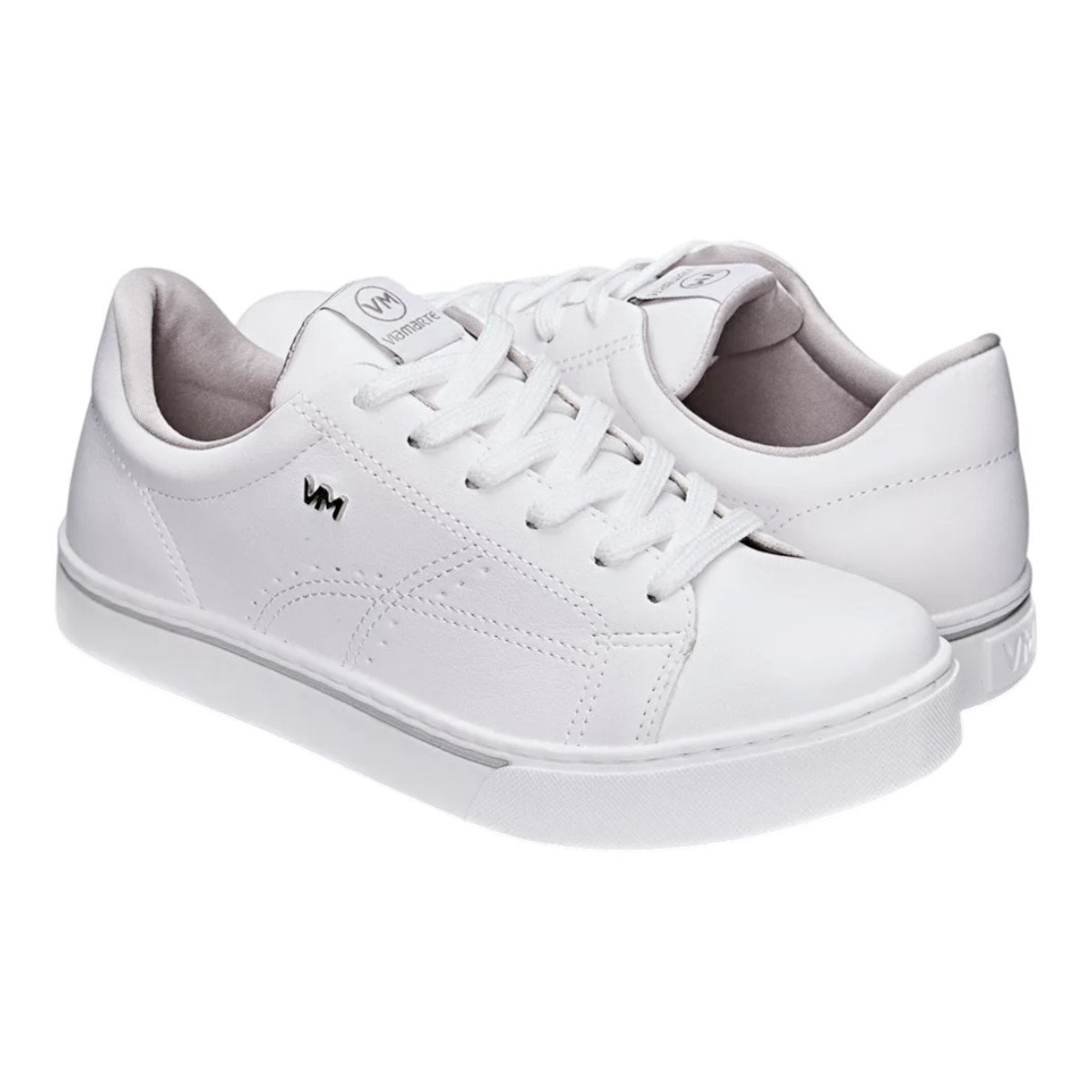 Tênis Casual Via Marte 016-008-01 Feminino Branco 4