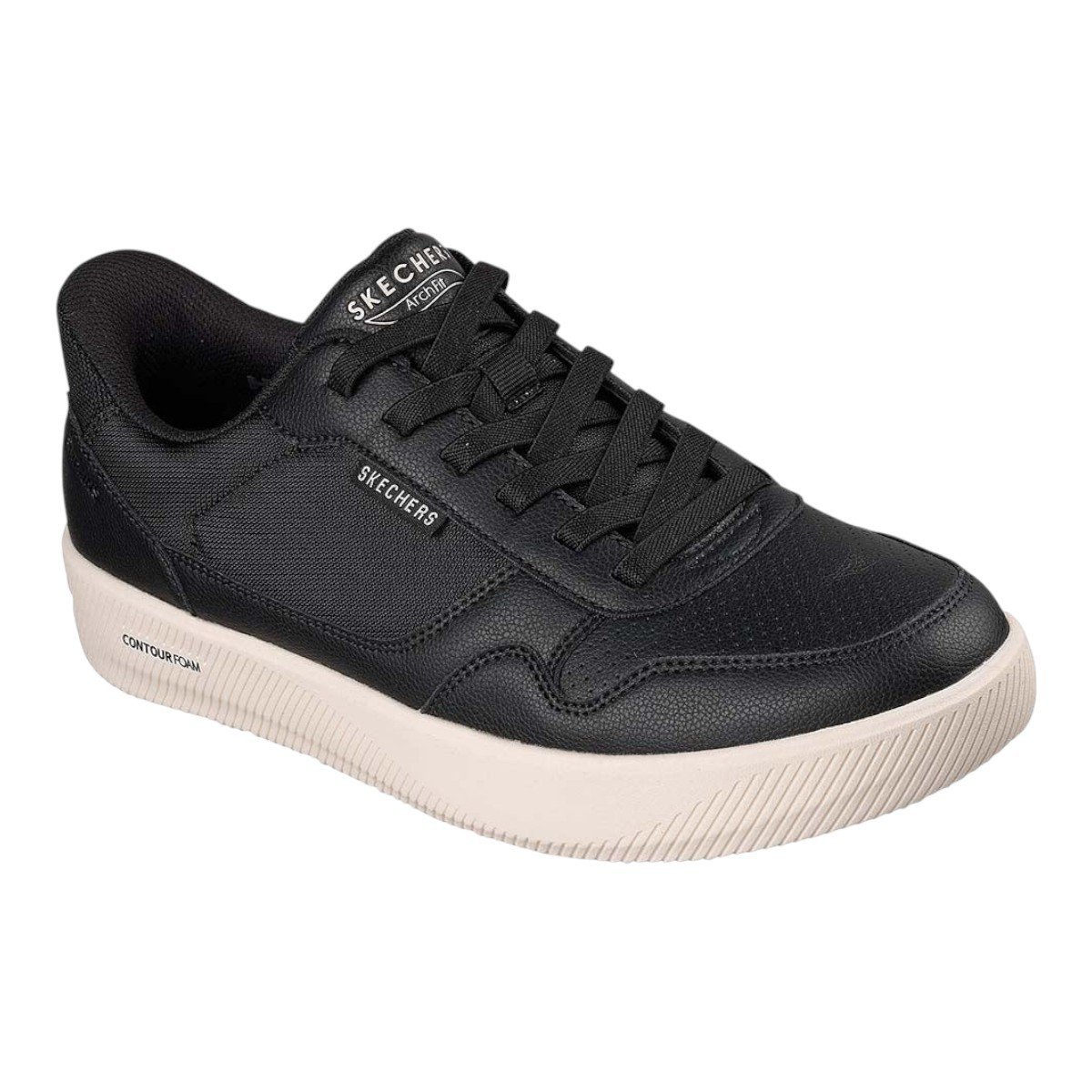 Tenis Skechers Arch Fit Court Break Komforta Masculino Preto 2