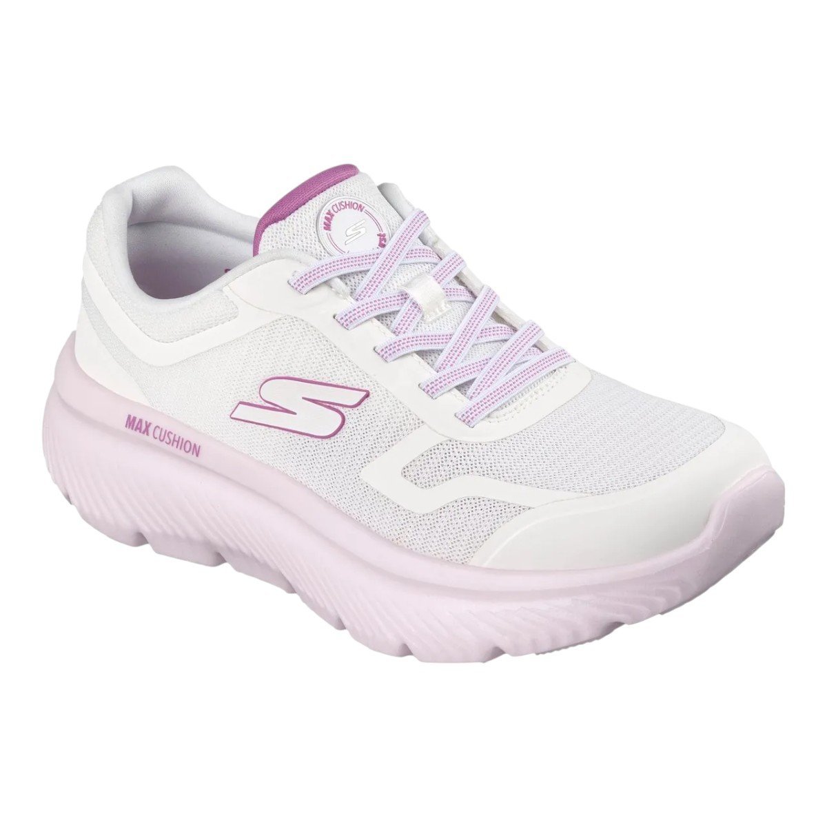 Tenis Skechers Go Walk Max Cushioning Hyper Burst Feminino Branco/Roxo 2