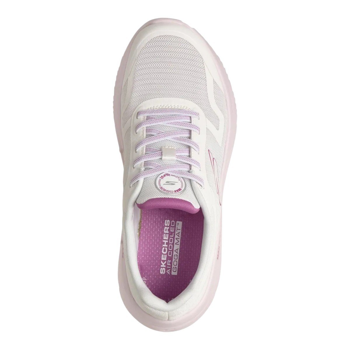 Tenis Skechers Go Walk Max Cushioning Hyper Burst Feminino Branco/Roxo 3