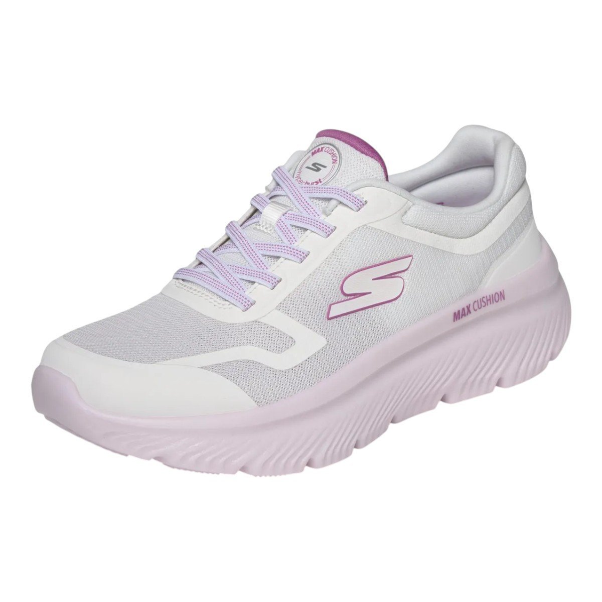 Tenis Skechers Go Walk Max Cushioning Hyper Burst Feminino Branco/Roxo 4