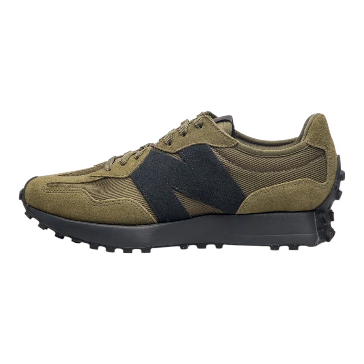 Tênis New Balance 327V1 Unissex Verde Oliva/Preto 7