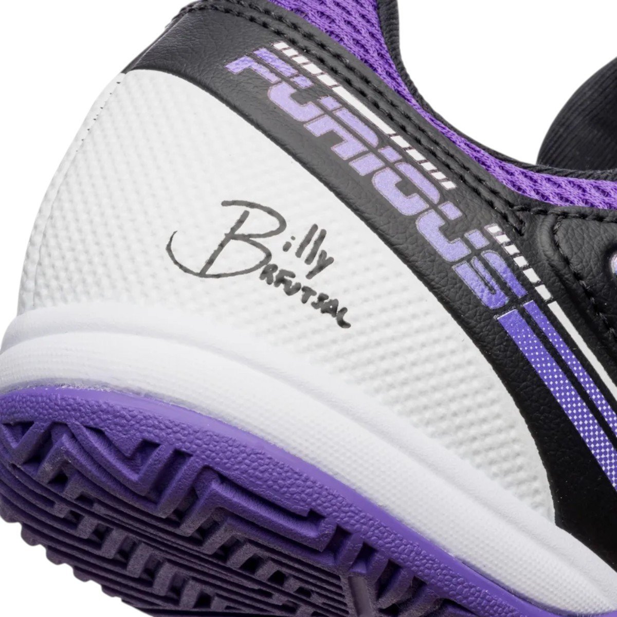 Chuteira Futsal Umbro Furious Adulto Preto/Roxo 7