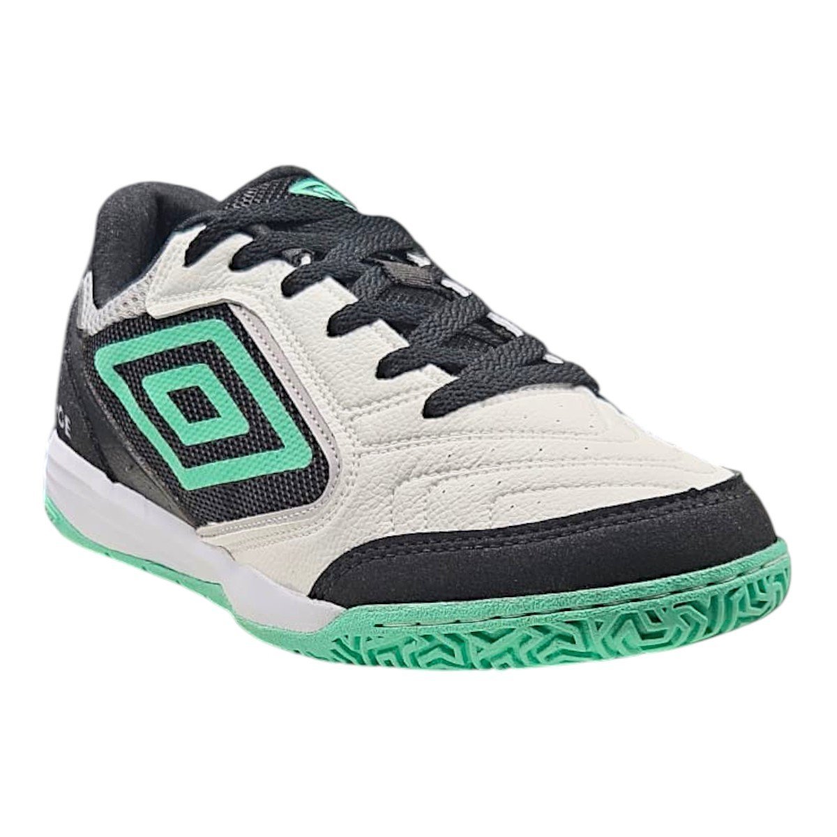Chuteira Futsal Umbro Pro Challenge Uptake Adulto Branco/Verde 2