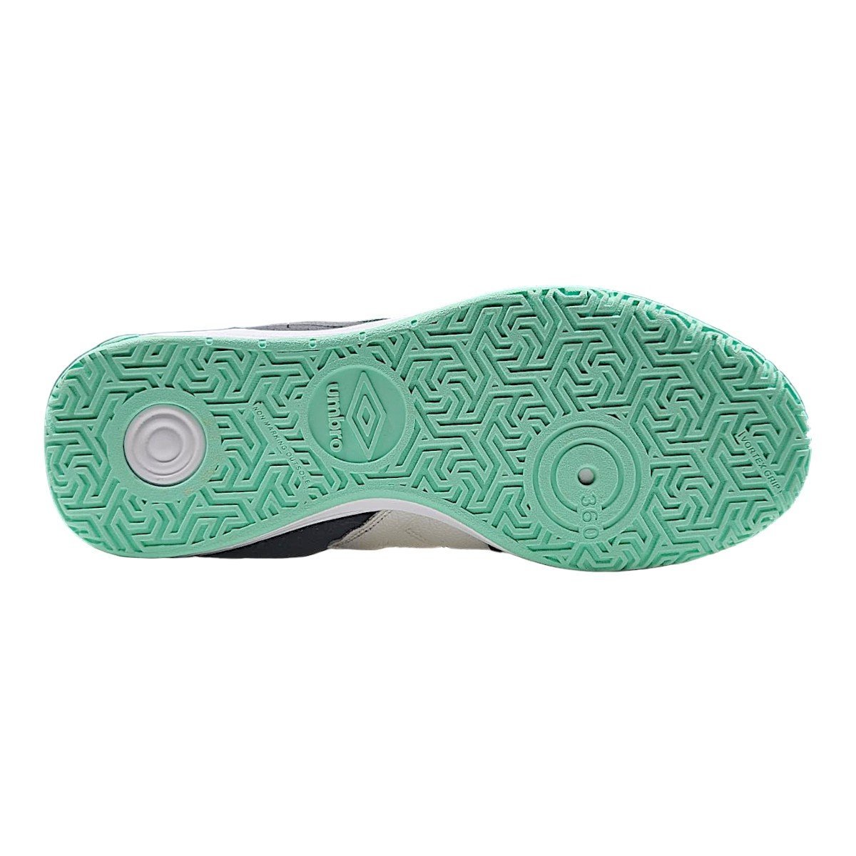 Chuteira Futsal Umbro Pro Challenge Uptake Adulto Branco/Verde 8