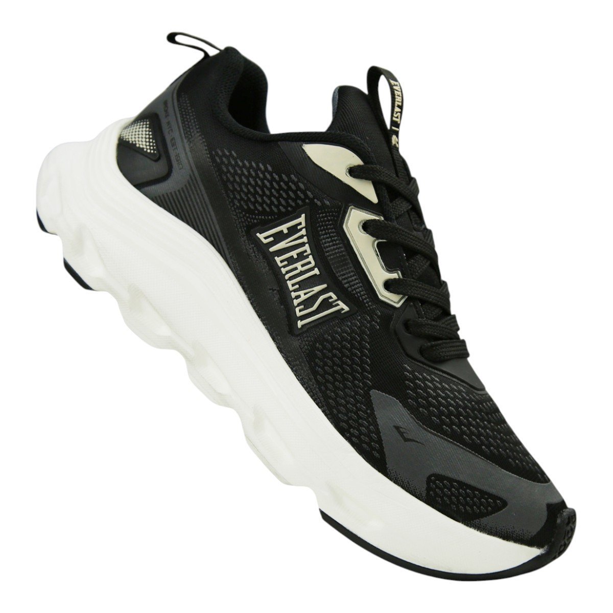 Tenis Everlast Ghost Unissex Preto/Bege 2