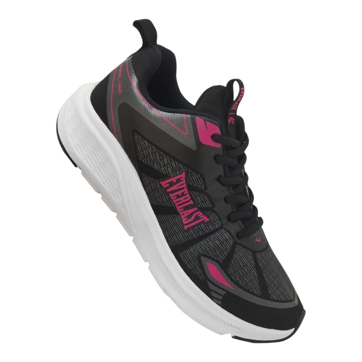 Tenis Everlast Hokus Feminino Preto/Rosa 2