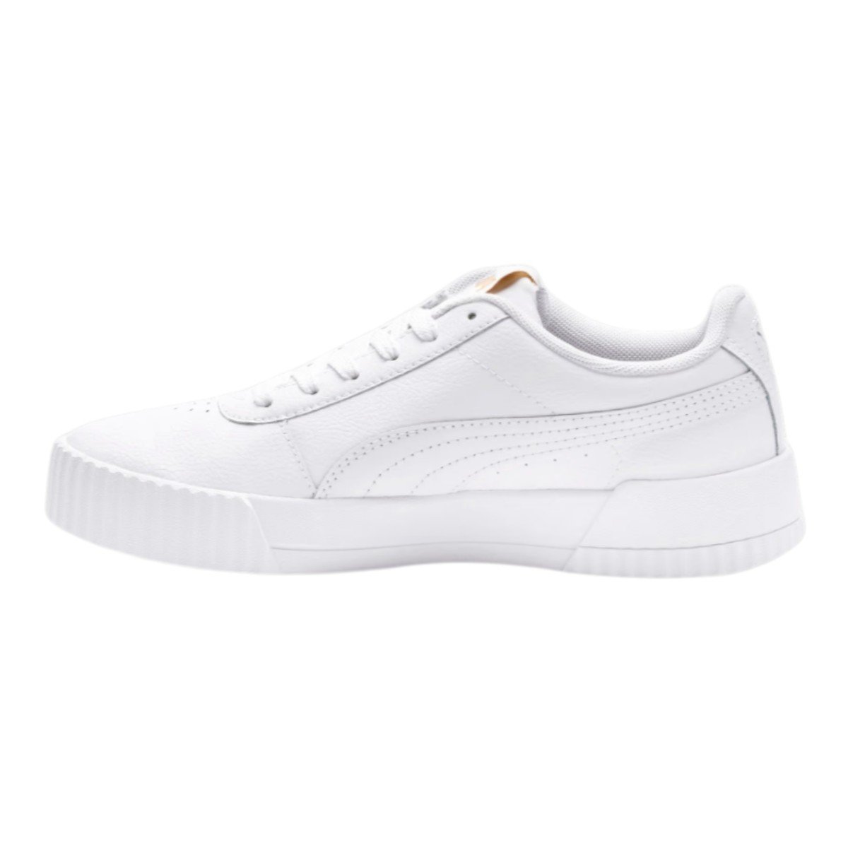 Tenis Puma Carina Lux Feminino Branco/Dourado 3