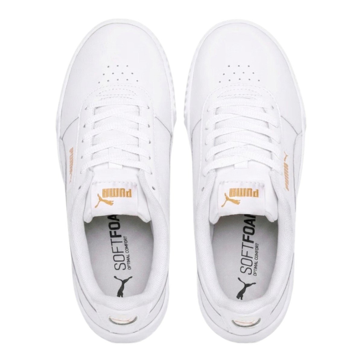 Tenis Puma Carina Lux Feminino Branco/Dourado 4