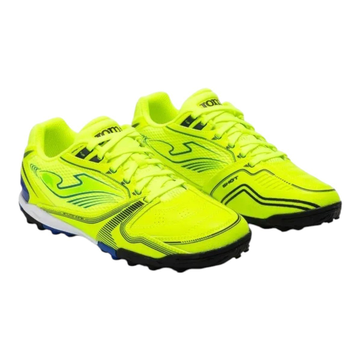 Chuteira Society Joma Dribling Adulto Amarelo/Azul 2