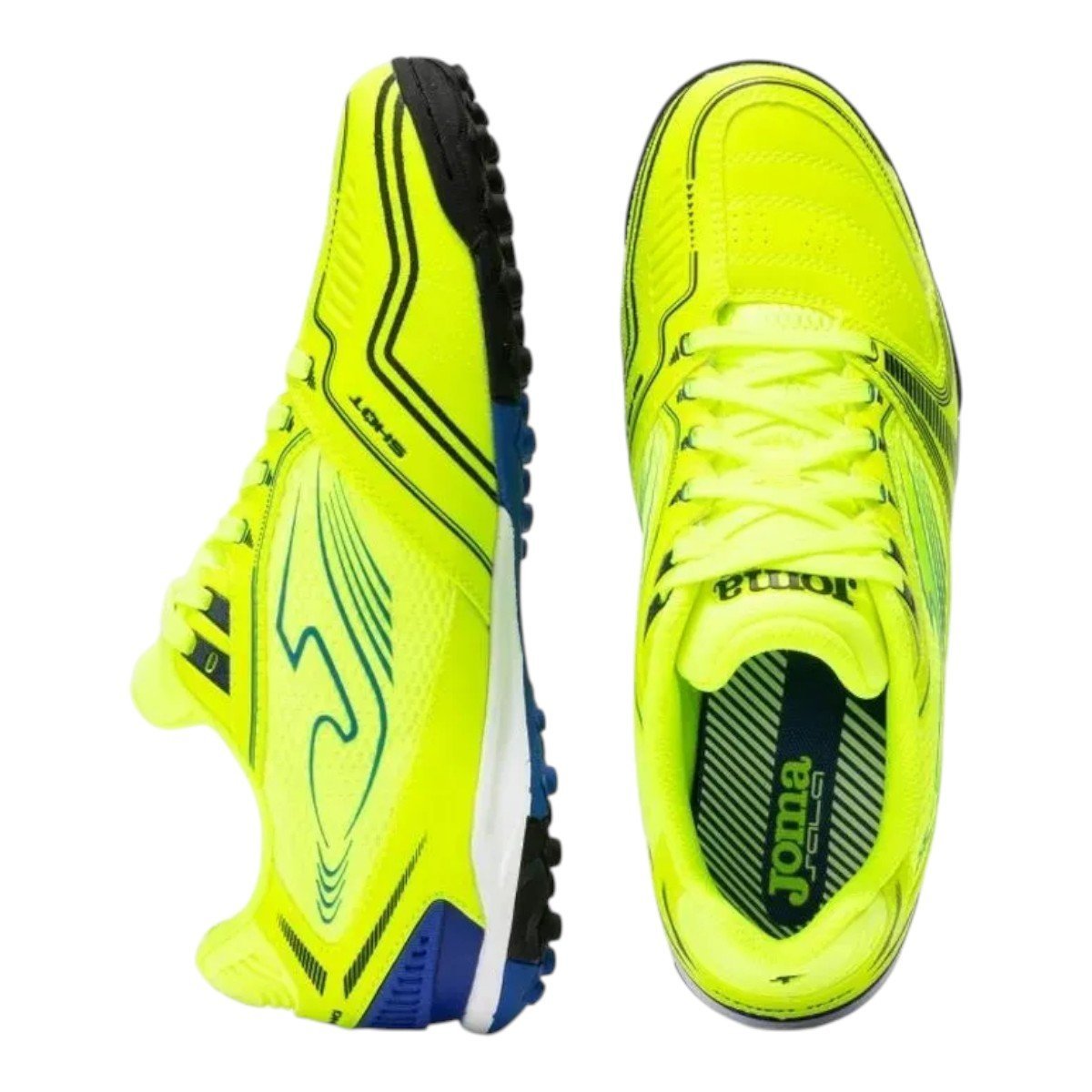 Chuteira Society Joma Dribling Adulto Amarelo/Azul 4