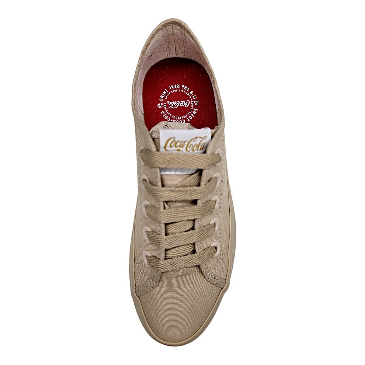 Tênis Coca Cola Stream Mono Canvas Feminino Bege 5