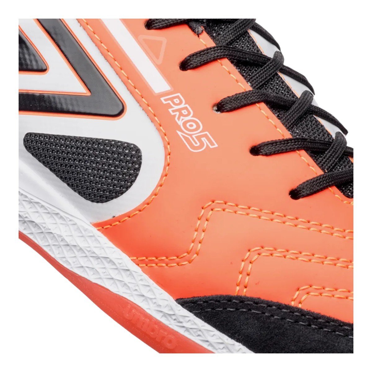 Chuteira Futsal Profissional Umbro Pro 5 Bump Rosa/Preta 7