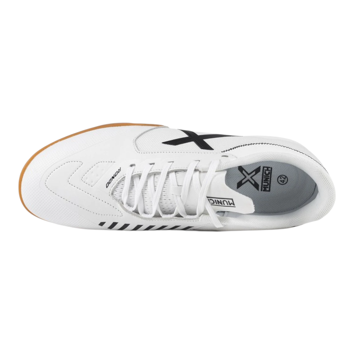 Chuteira Futsal Munich Rondo Adulto Branco 3