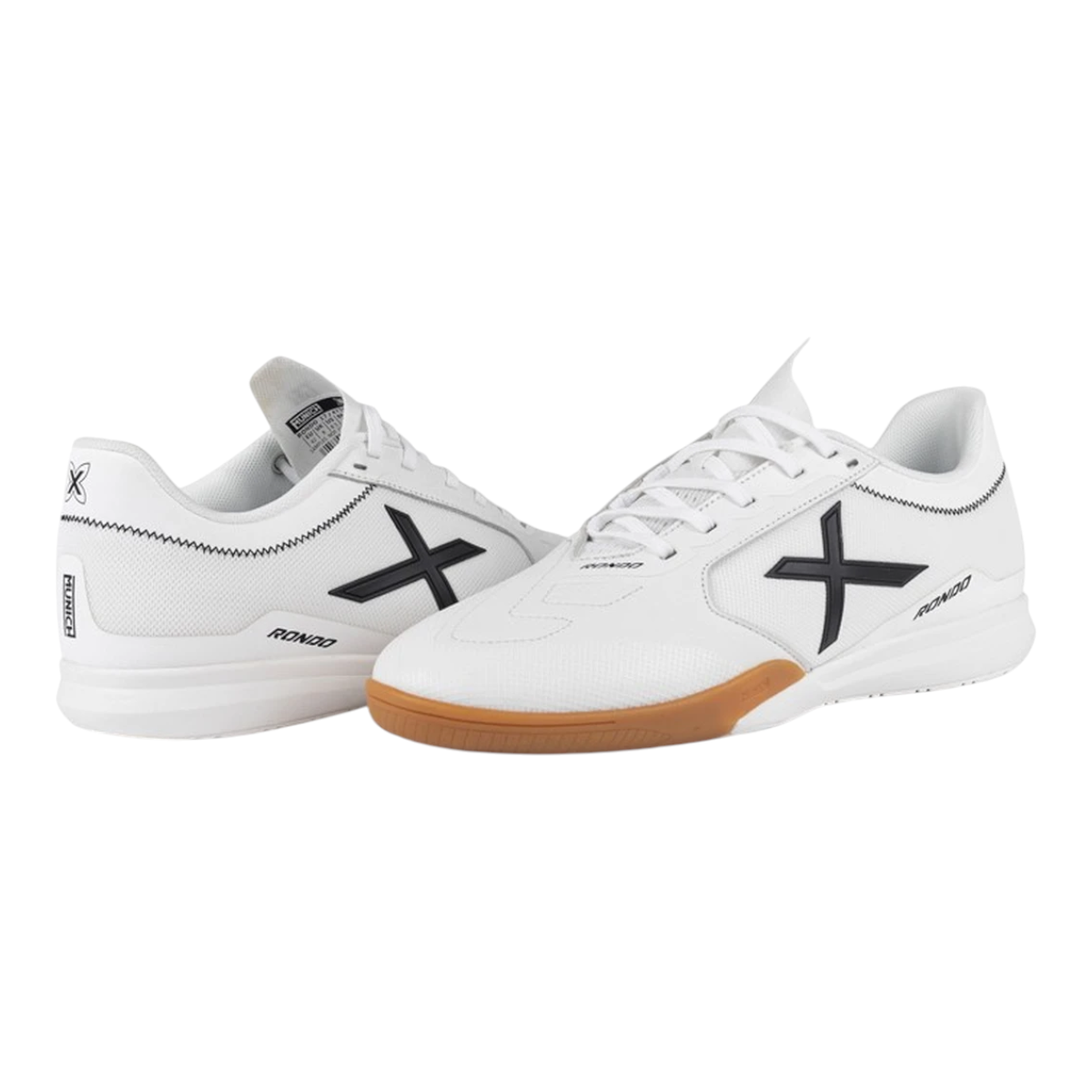 Chuteira Futsal Munich Rondo Adulto Branco 4