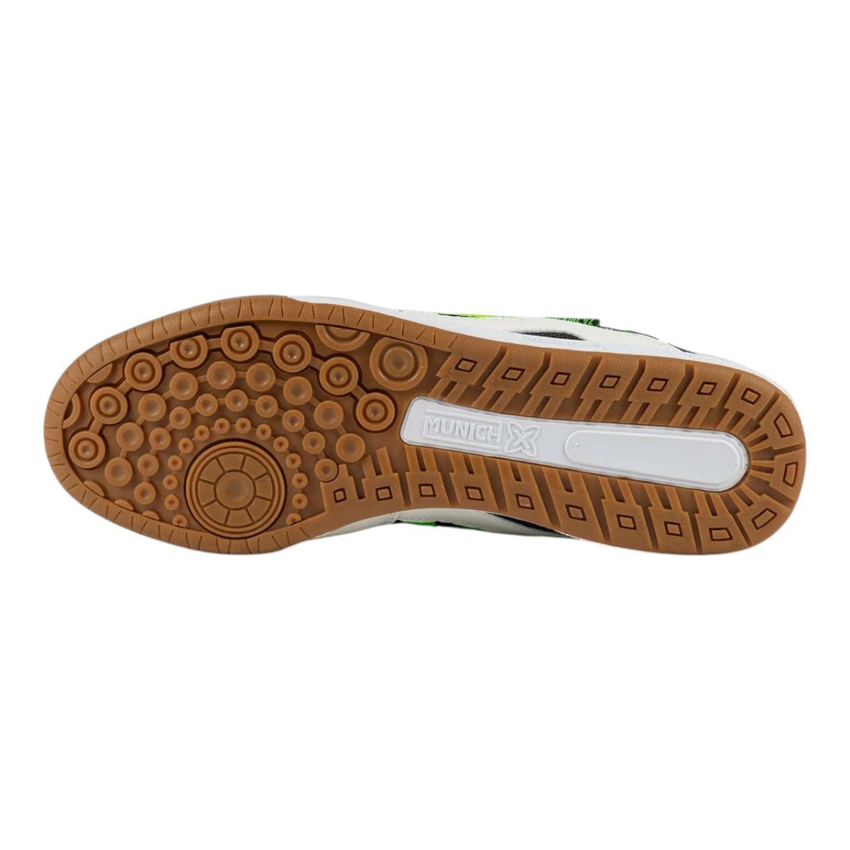 Chuteira Futsal Munich Continental V2 Adulta Branco/Verde 5