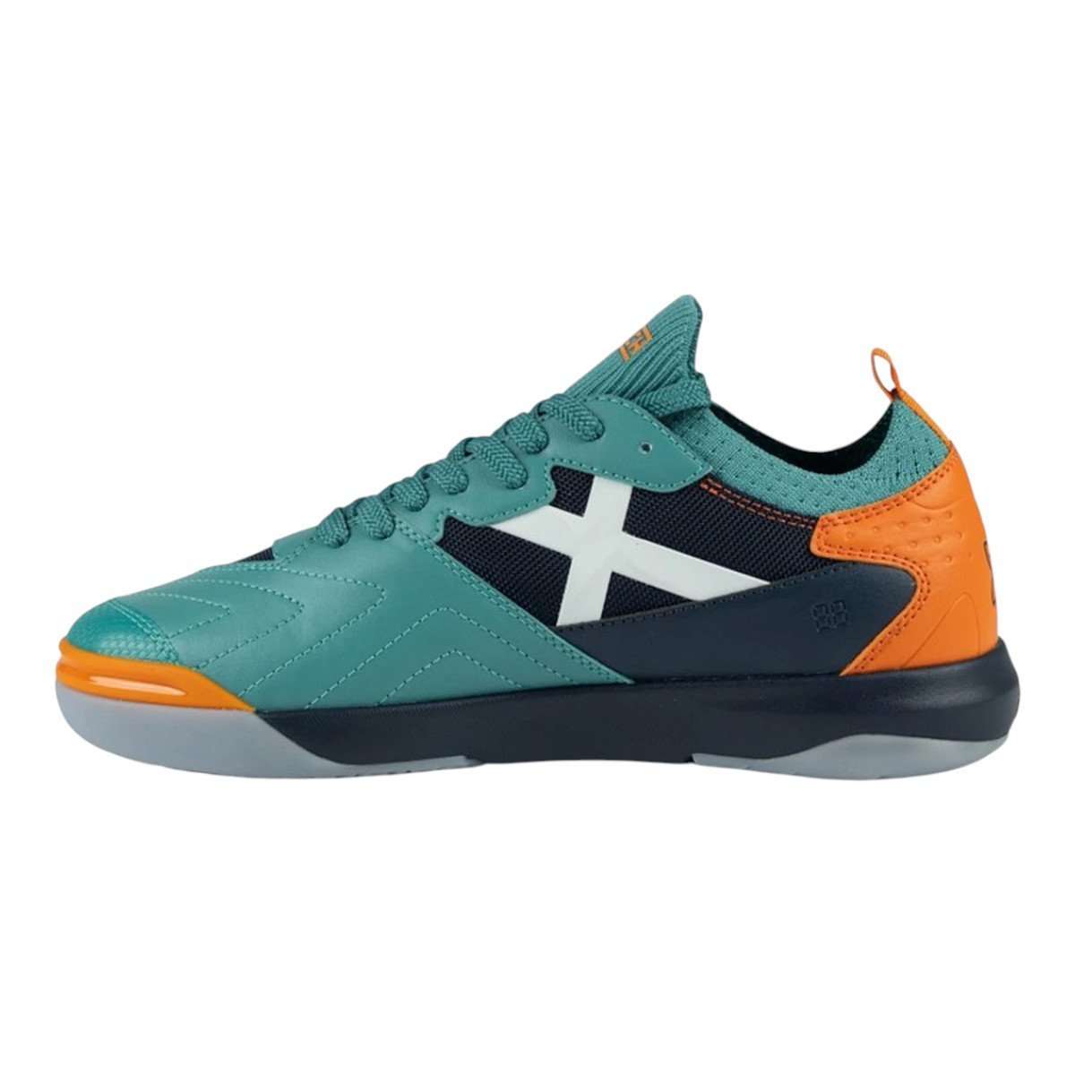 Chuteira Futsal Munich Gresca 2 Adulta Verde/Laranja 2