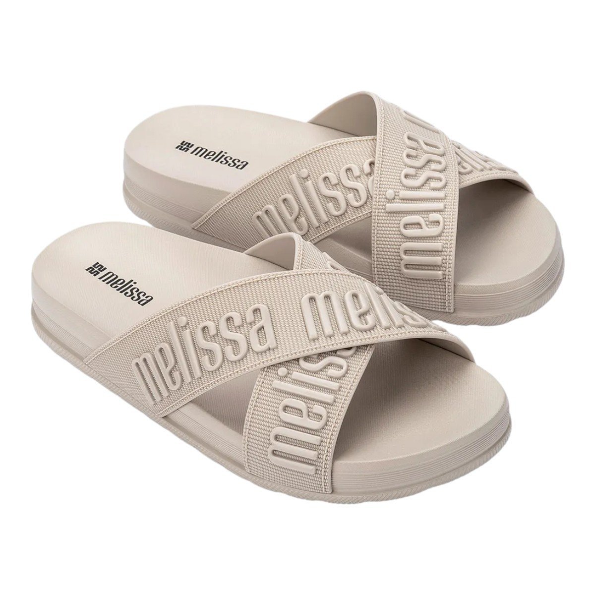 Chinelo Melissa Cozy Slide M Lover II Feminino Bege 2