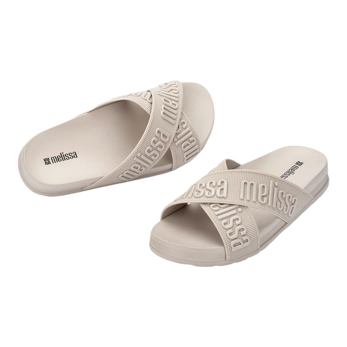 Chinelo Melissa Cozy Slide M Lover II Feminino Bege 4