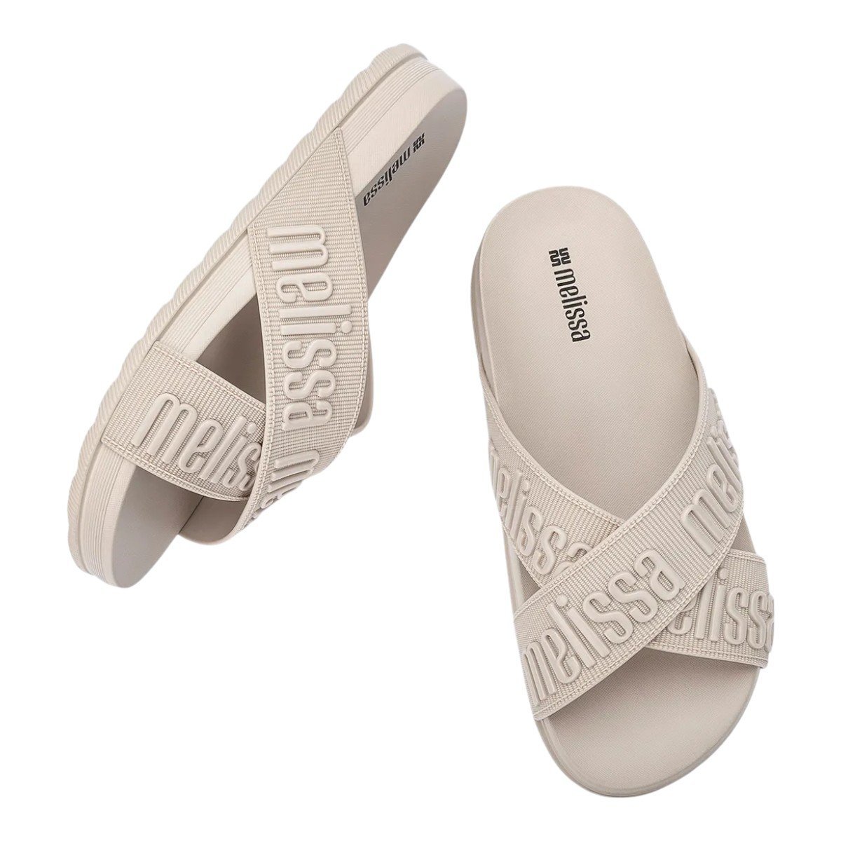 Chinelo Melissa Cozy Slide M Lover II Feminino Bege 5