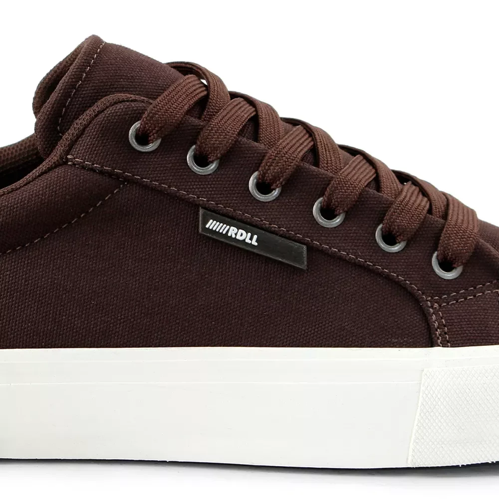 TENIS AD UNISSEX CASUAL LONA SOLA BORRACHA RDL3773 RANDALL Café 2