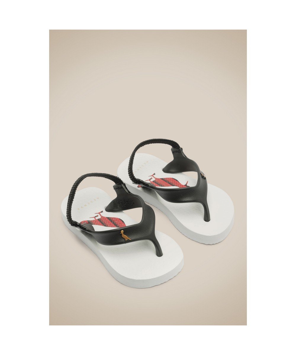 Chinelo Bb Stripes Dots Reserva Go Mini Branco/Preto 5