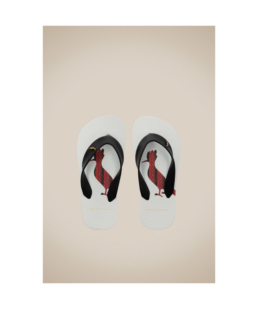 Chinelo Rmi Stripes Dots Reserva Go Mini Branco/Preto 2
