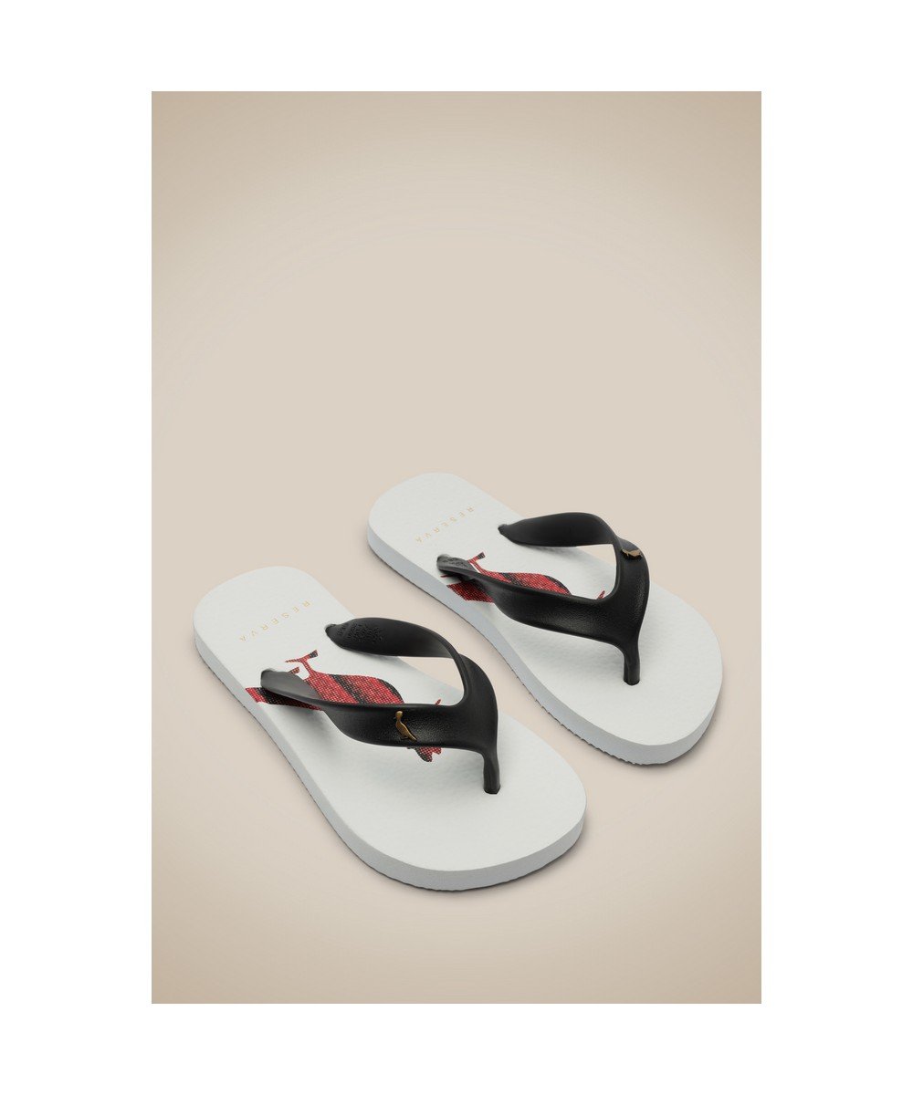 Chinelo Rmi Stripes Dots Reserva Go Mini Branco/Preto 5